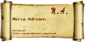Merza Adrienn névjegykártya